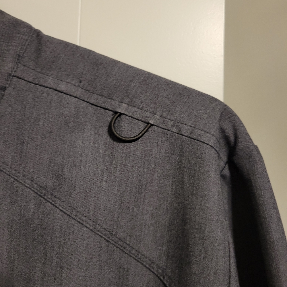 Gray Scrub Jacket 3X - Picture 6 of 10